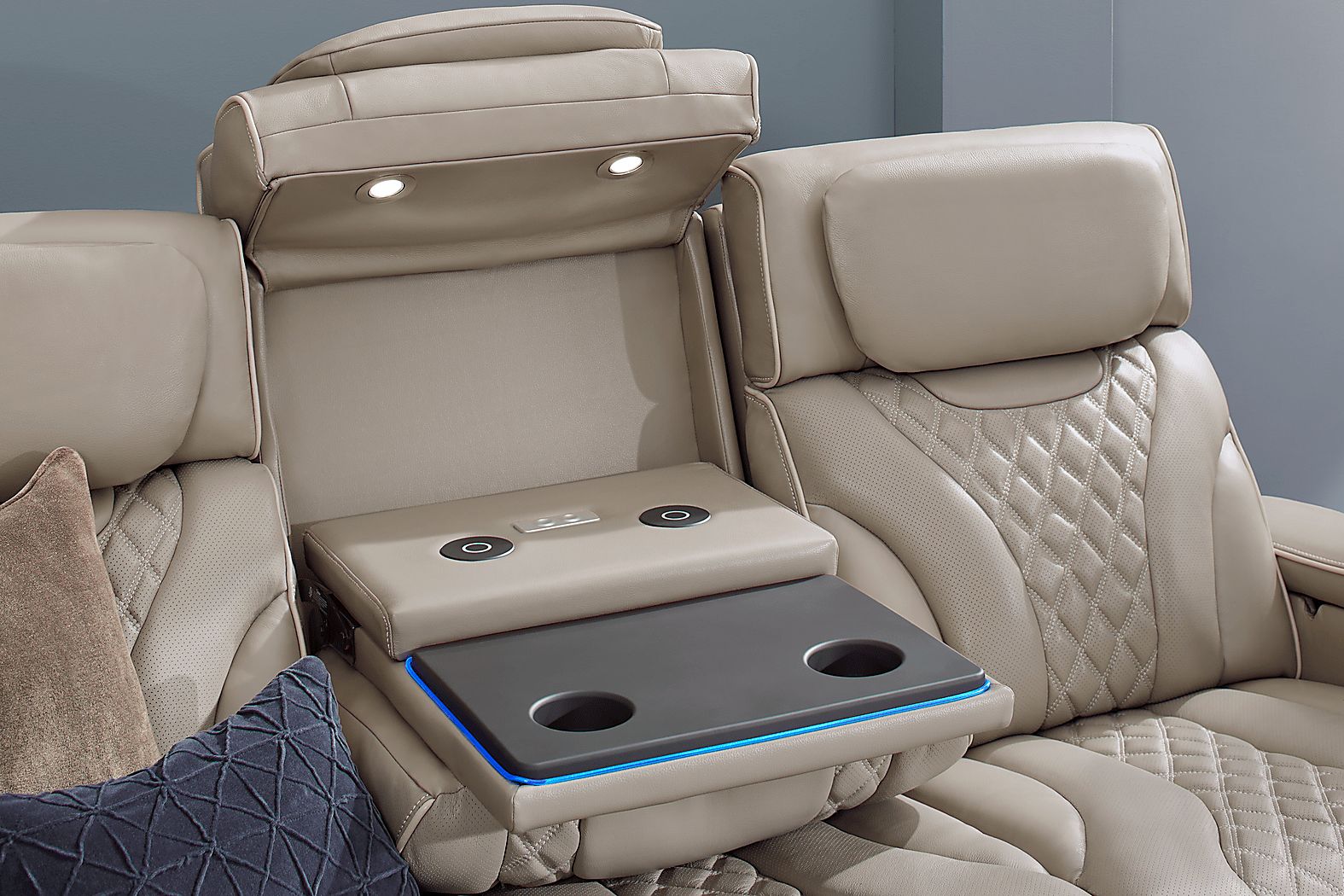 Horizon Ridge Leather Triple Power Reclining Living Room Set