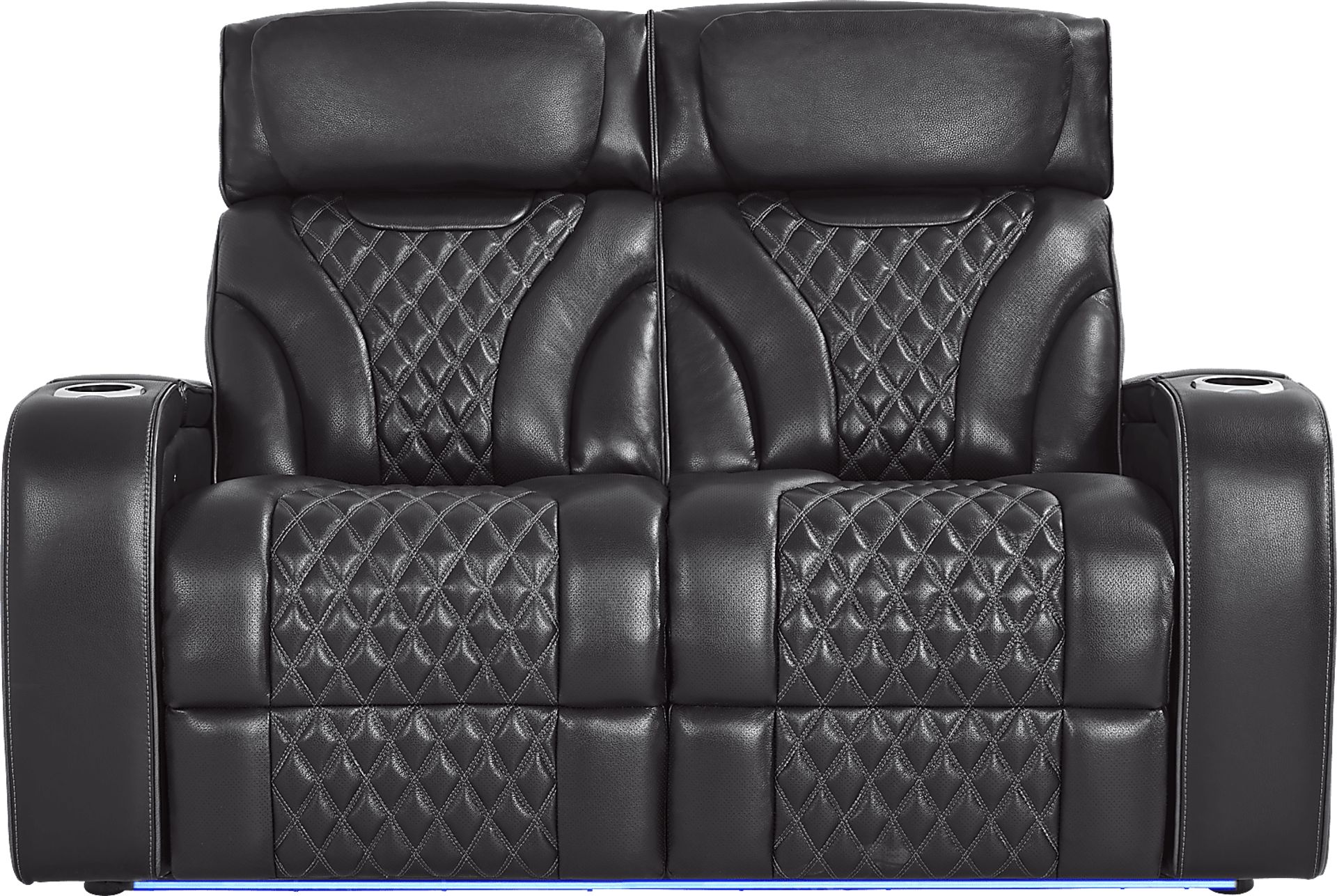 Horizon Ridge Black Leather 8 Pc Living Room with Triple Power Reclining Sofa - Image 12