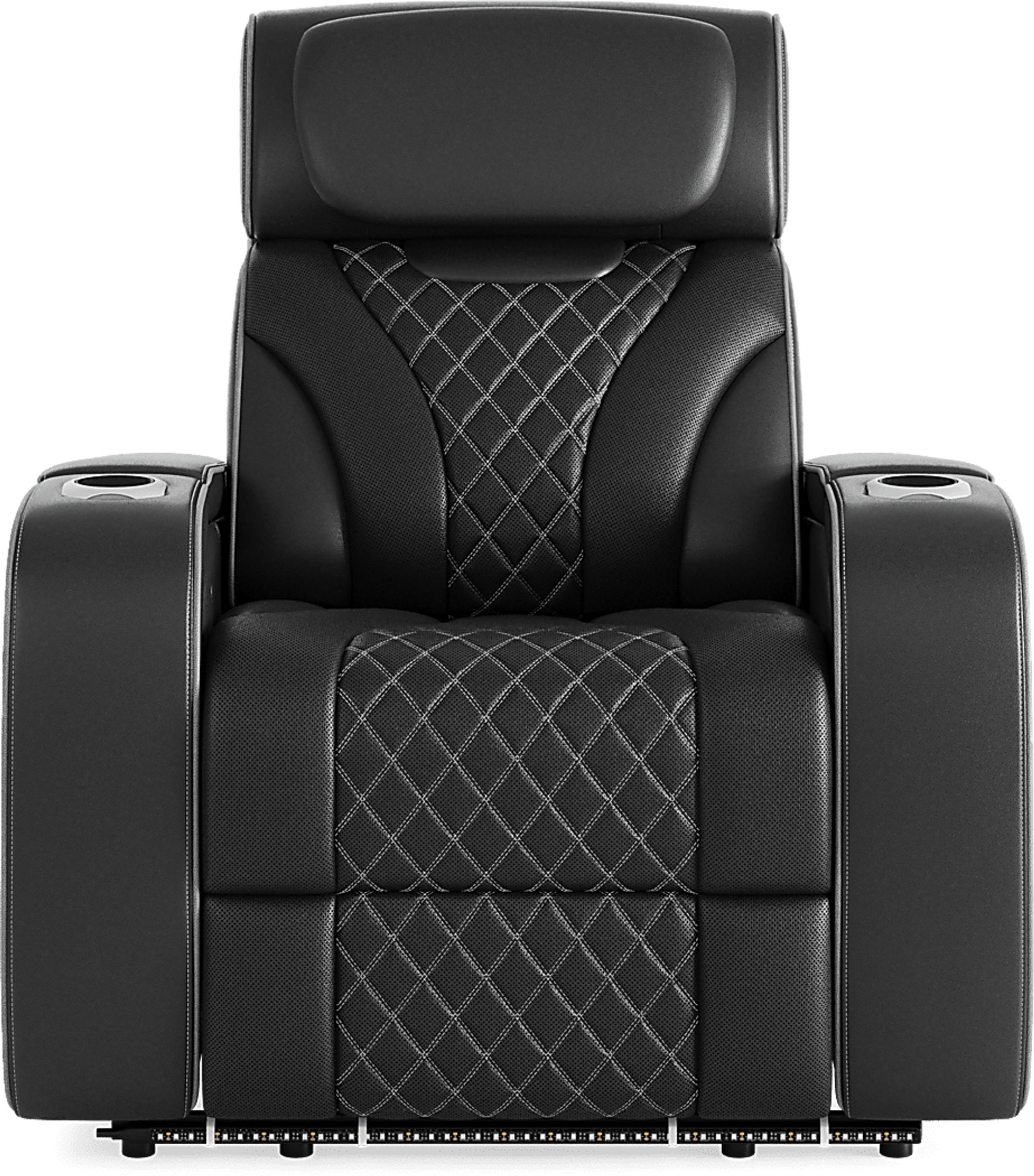 Horizon Ridge Black Leather 6 Pc Triple Power Reclining Living Room with Massage and Heat - Image 28