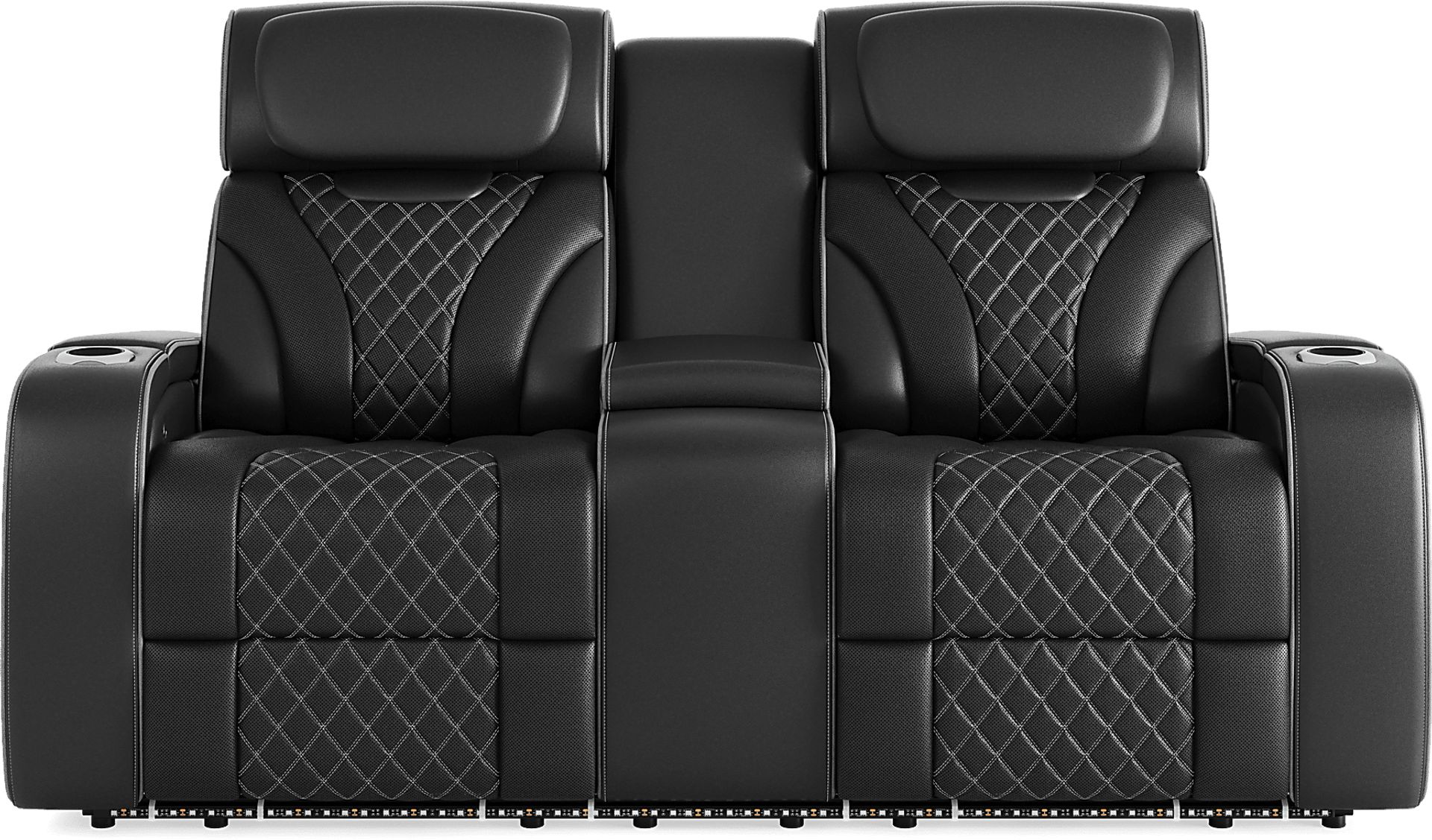 Horizon Ridge Black Leather 6 Pc Triple Power Reclining Living Room with Massage and Heat - Image 15