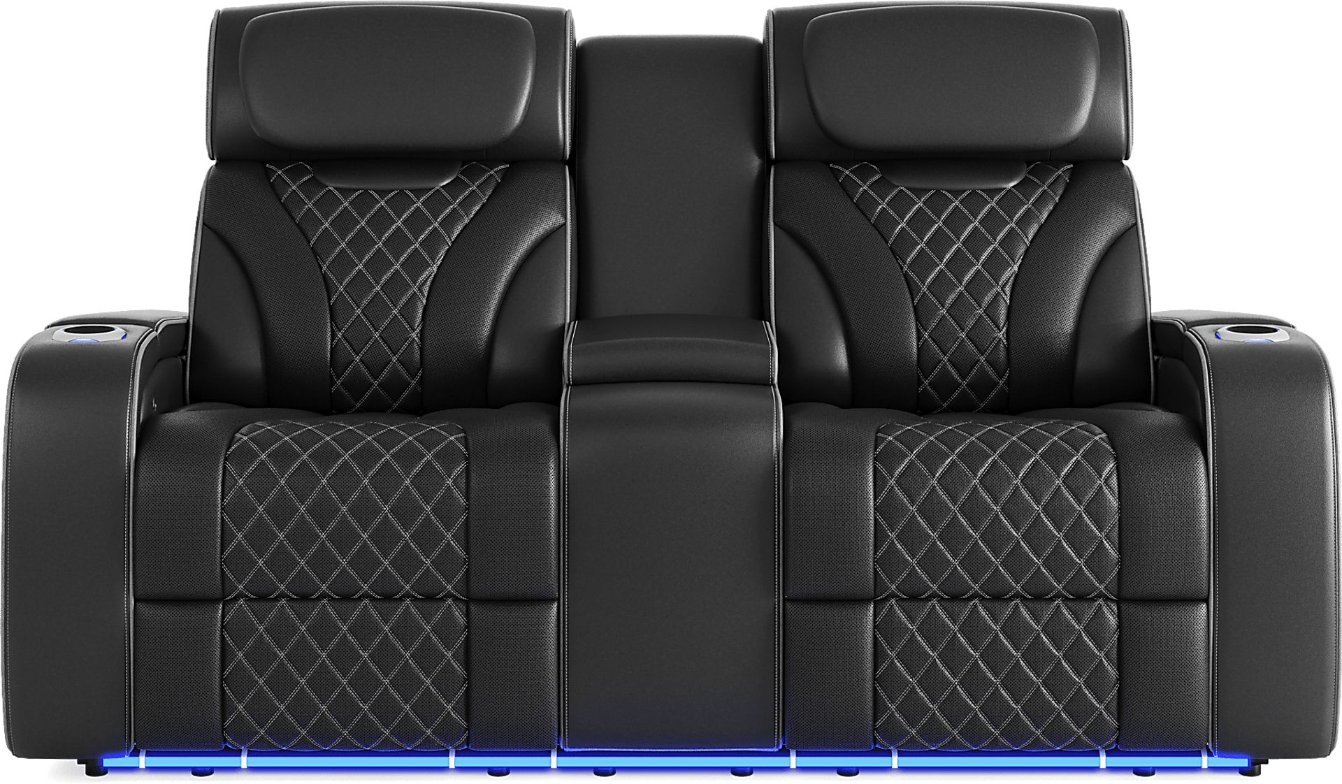 Horizon Ridge Black Leather 8 Pc Triple Power Reclining Living Room with Massage and Heat - Image 14