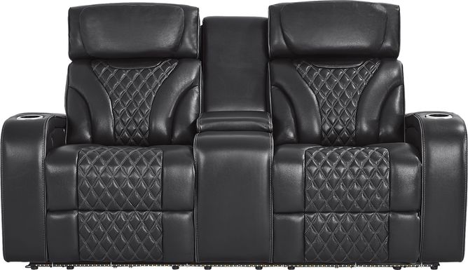 Horizon Ridge Leather Triple Power Reclining Loveseat