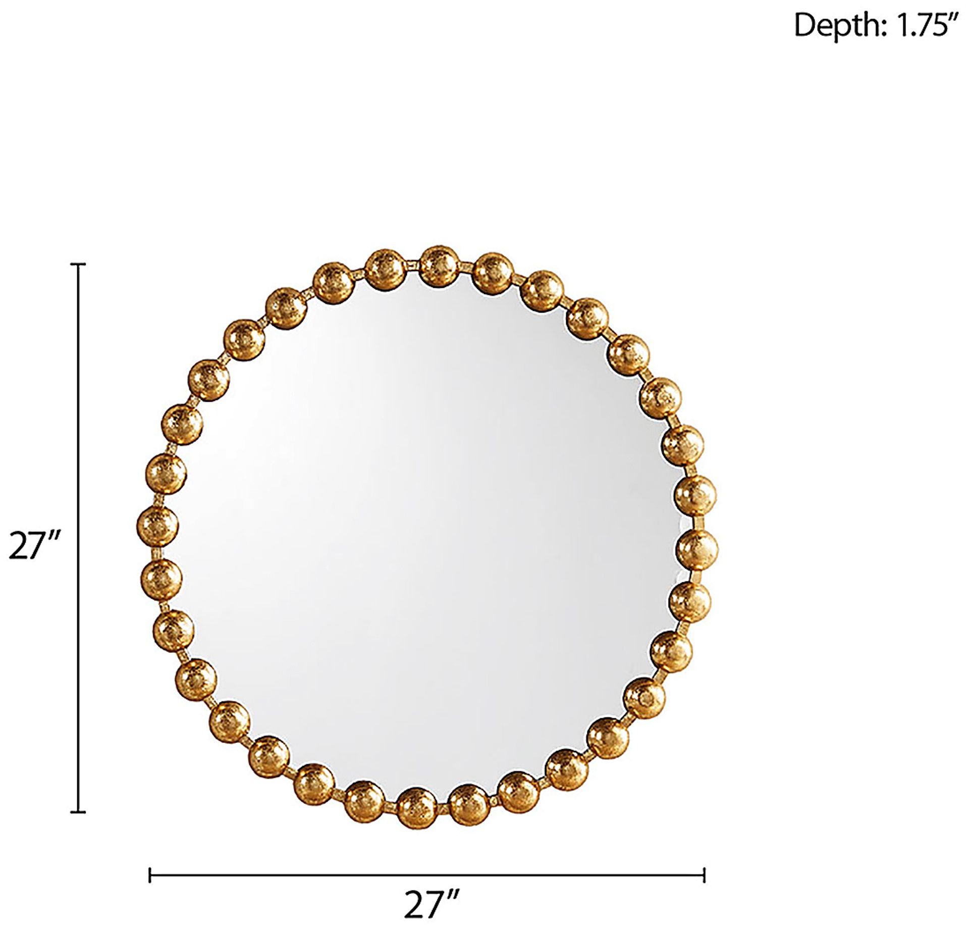 Hornada Gold Accent Mirror - Image 2
