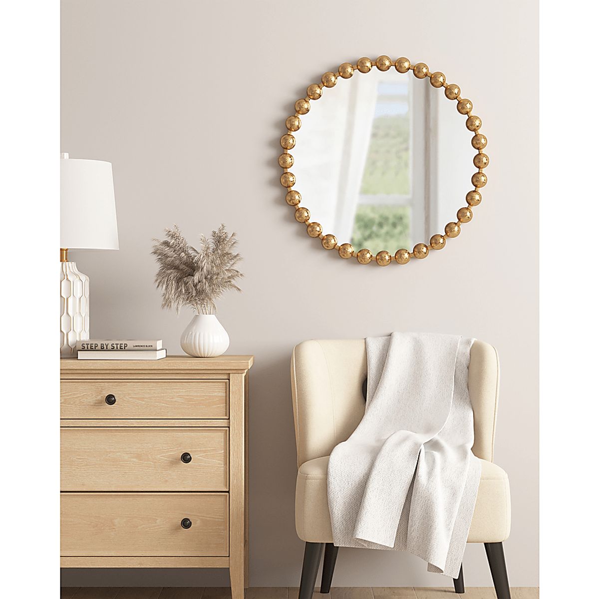 Hornada Gold Yellow Mirror | Rooms to Go