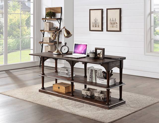 Hornbean Brown Sofa Table - Thumbnail - Image 8