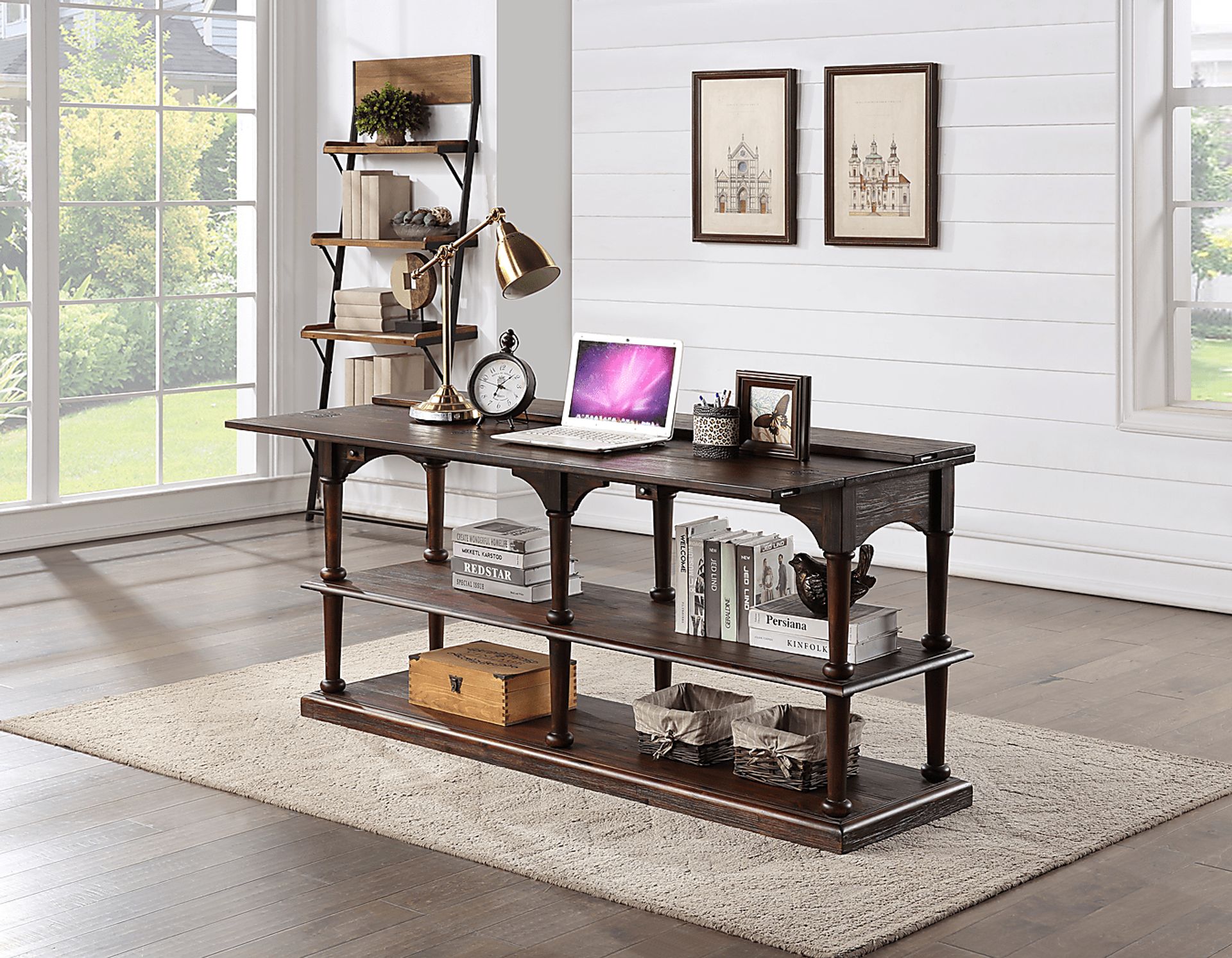 Hornbean Brown Sofa Table - Image 8