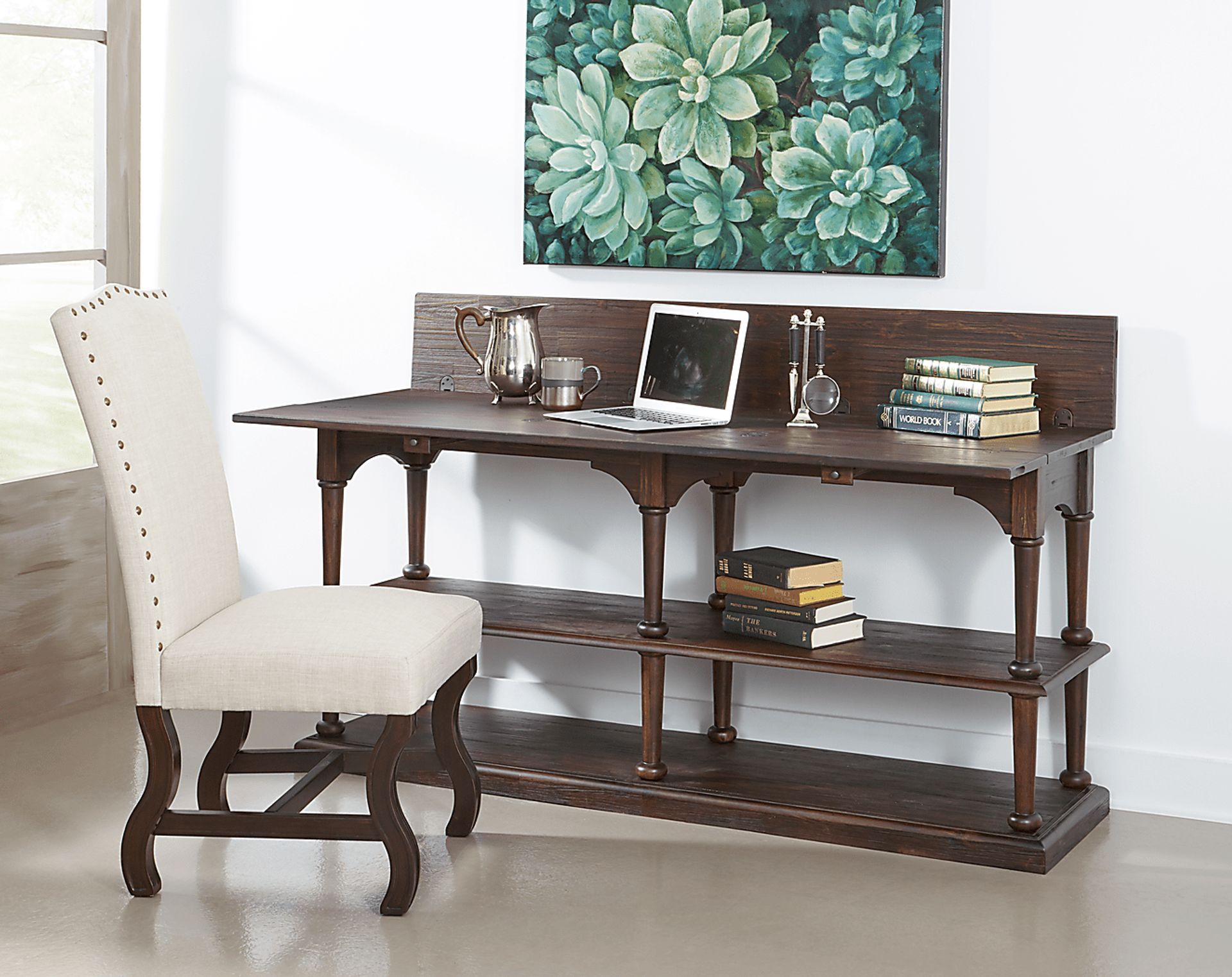 Hornbean Brown Sofa Table - Image 9