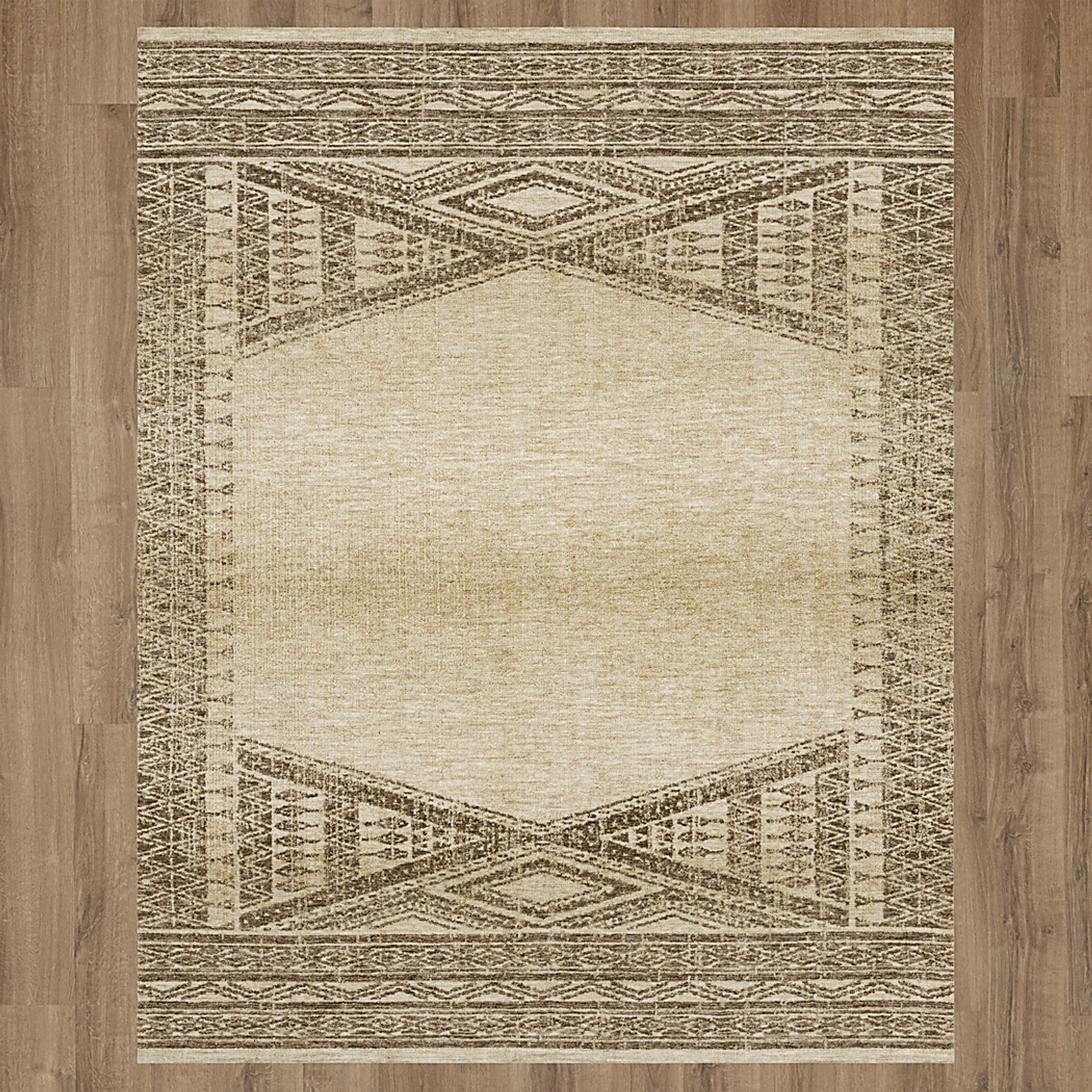 Hornbuckle Beige 5'3 x 7'10 Rug - Image 3