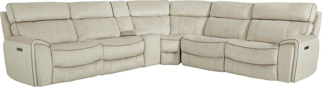 Hosford Beige 6 Pc Power Reclining Sectional - Thumbnail - Image 1