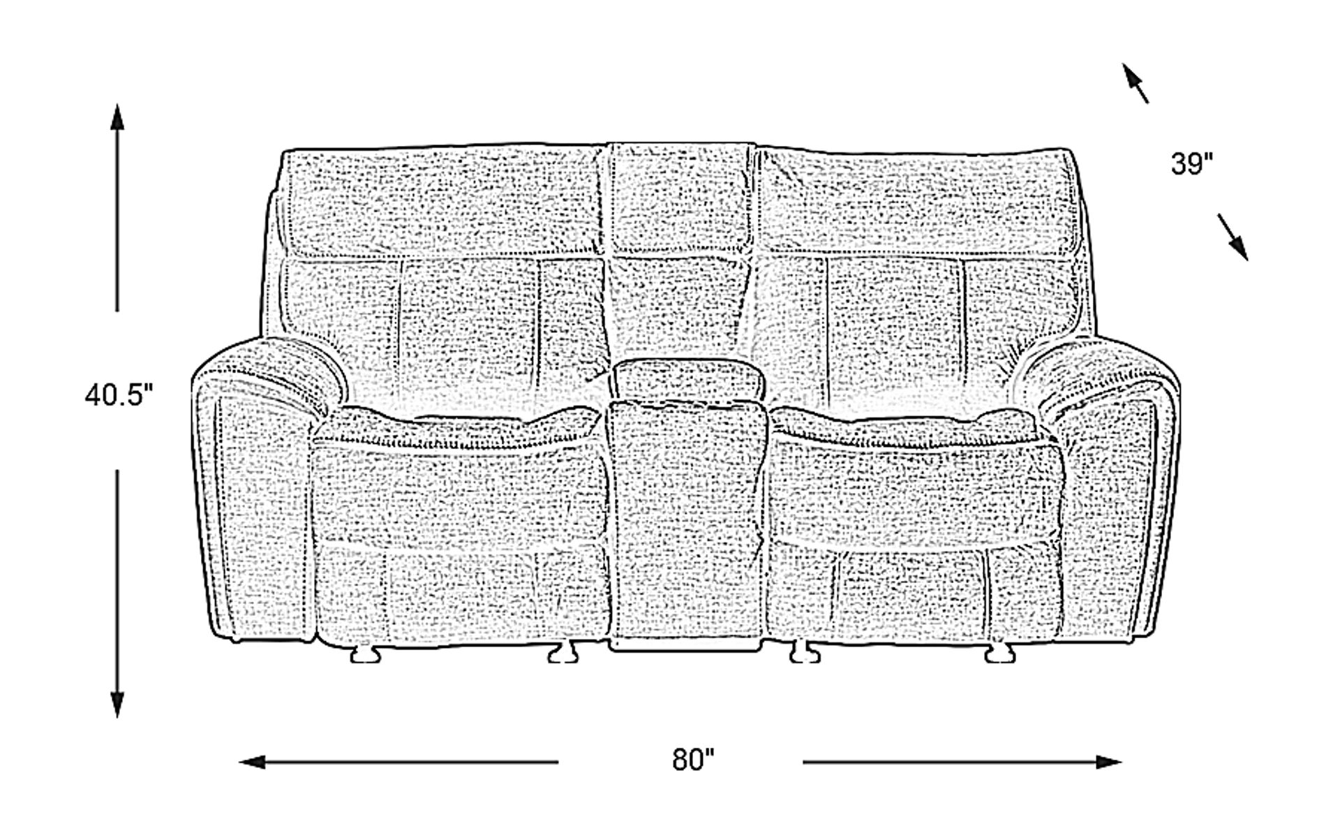 Dimension Image. Please refer to the Dimension Tab on this page for dimension details.