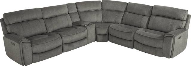 Hosford Dark Gray 6 Pc Dual Power Reclining Sectional - Thumbnail - Image 4