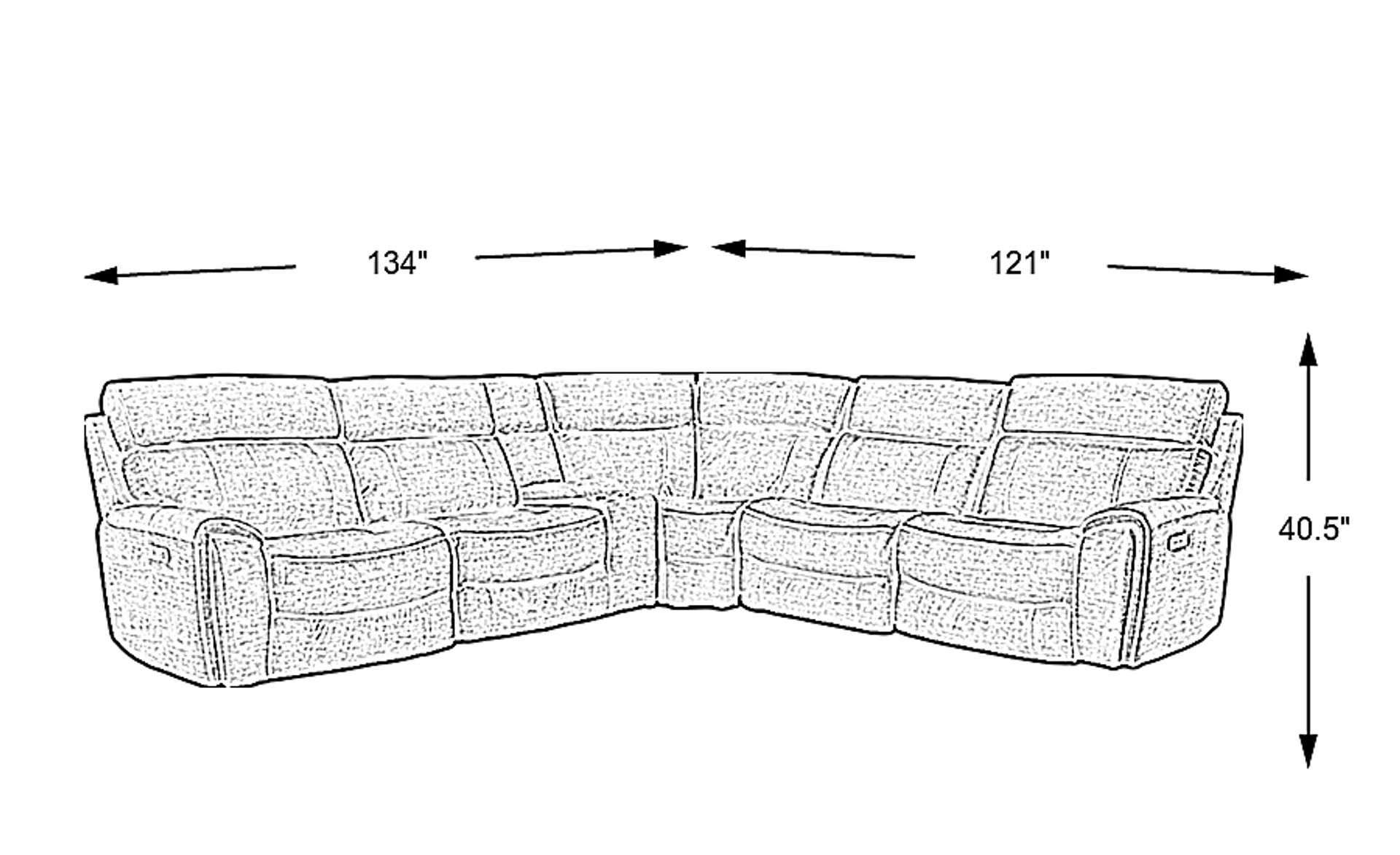 Dimension Image. Please refer to the Dimension Tab on this page for dimension details.