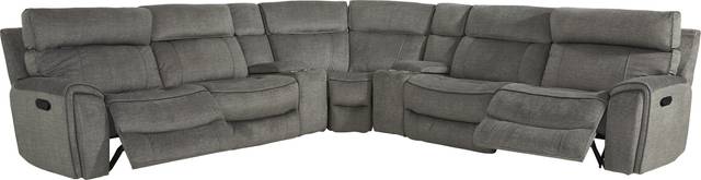 Hosford Dark Gray 7 Pc Reclining Sectional - Thumbnail - Image 4