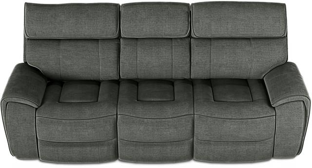 Hosford Dark Gray Dual Power Reclining Sofa - Thumbnail - Image 3