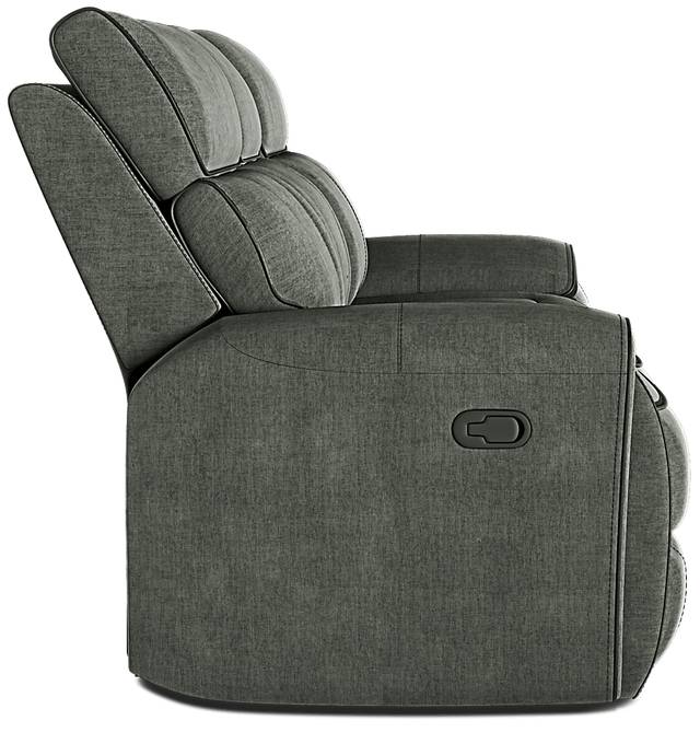 Hosford Dark Gray Dual Power Reclining Sofa - Thumbnail - Image 4