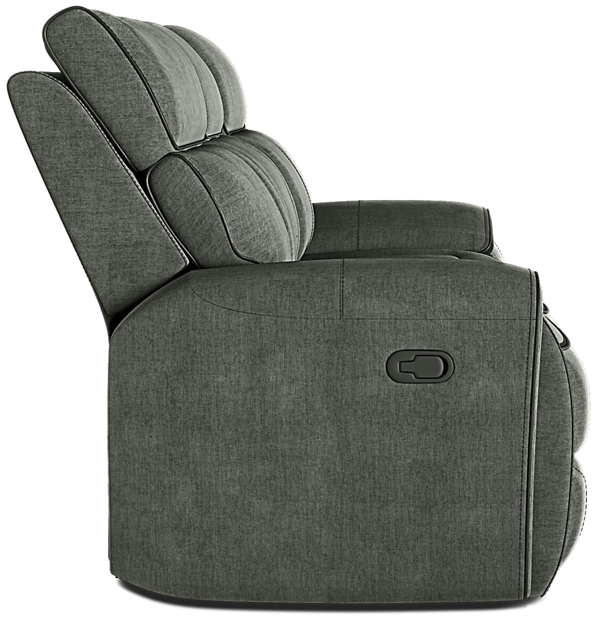 Hosford Dark Gray Dual Power Reclining Sofa - Image 4