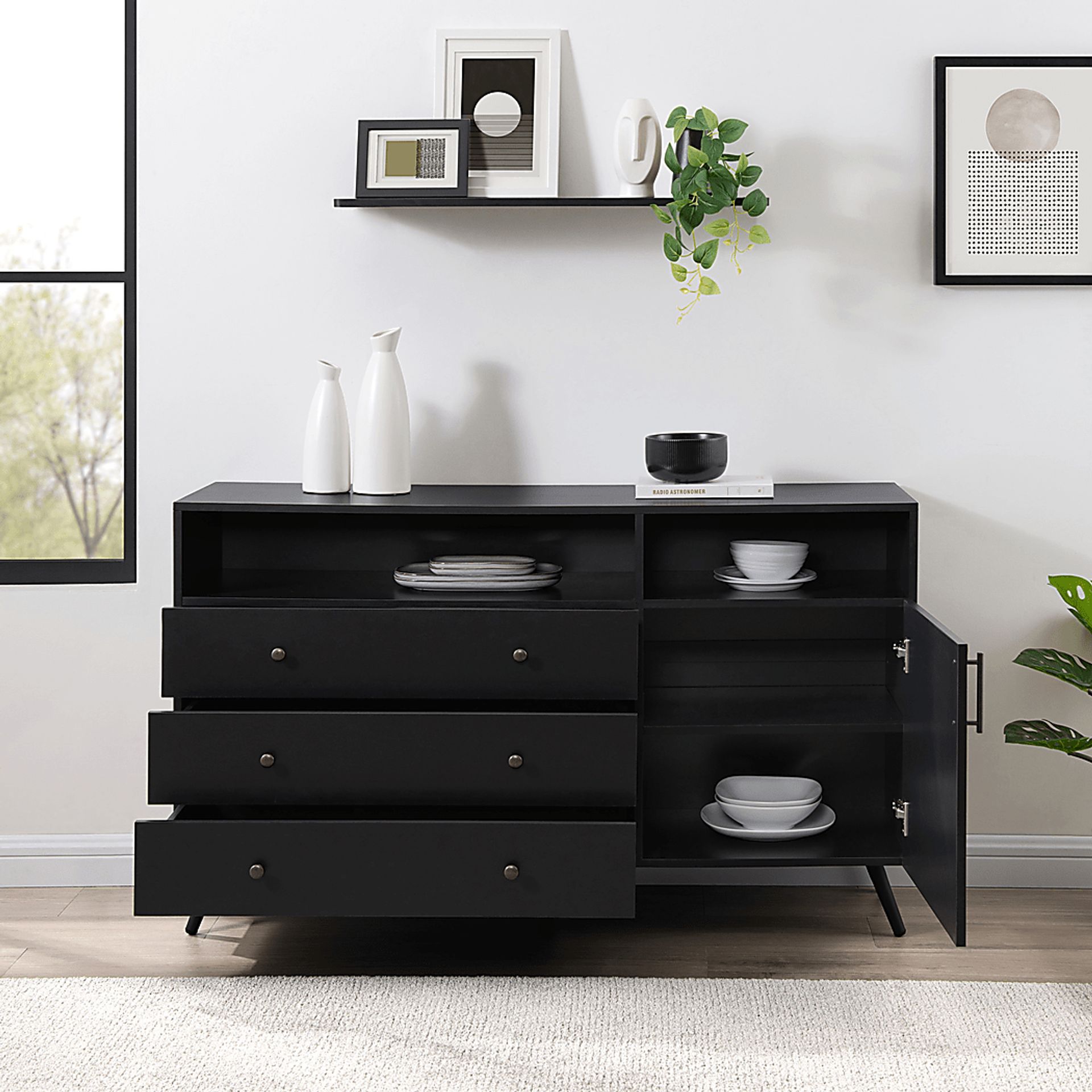 Hospers Black Sideboard - Image 5