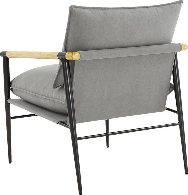 Houchin Gray Accent Chair - Thumbnail - Image 4