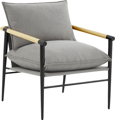 Houchin Gray Accent Chair