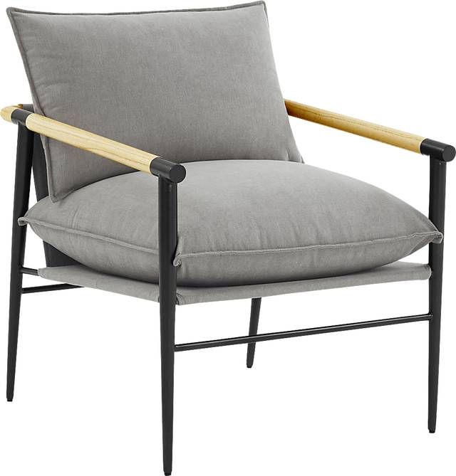 Houchin Gray Accent Chair - Thumbnail - Image 1