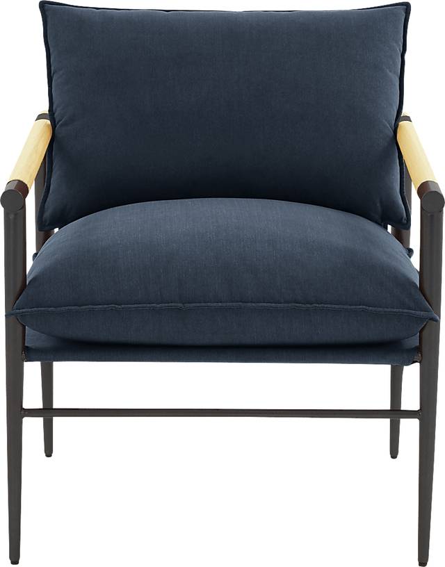 Houchin Navy Accent Chair - Thumbnail - Image 3