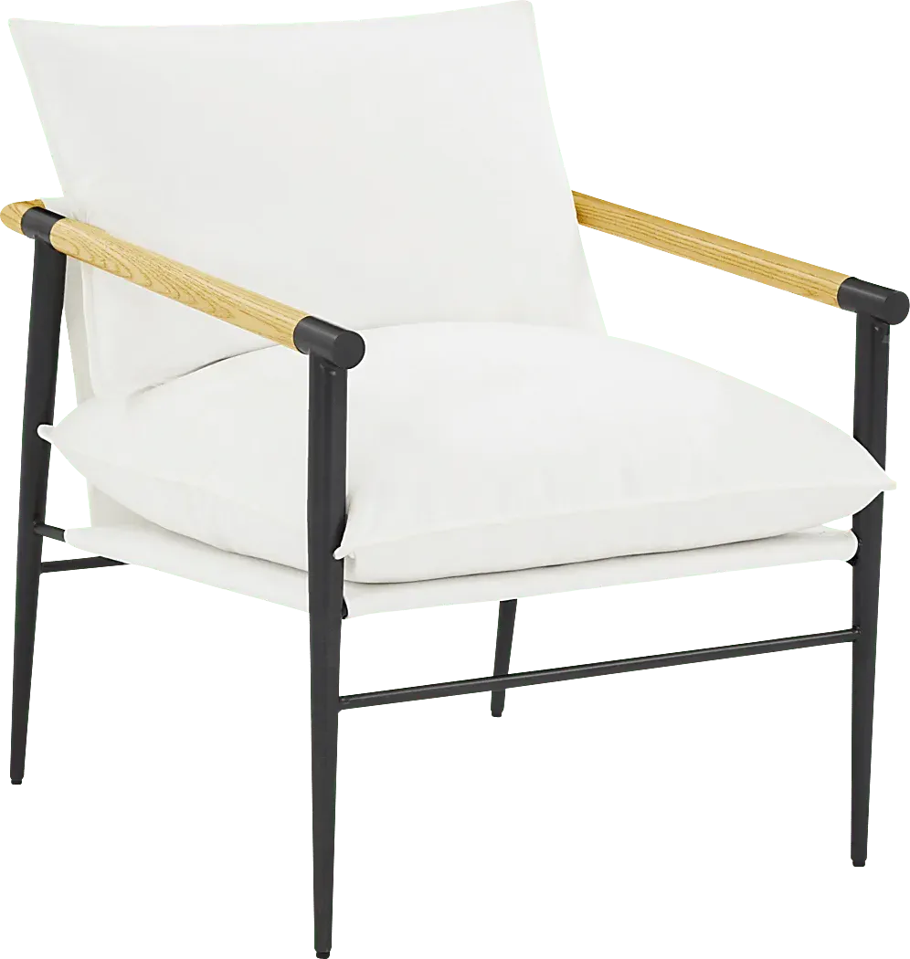 Houchin White Nylon,Polyester Fabric Accent Chair Rooms to Go