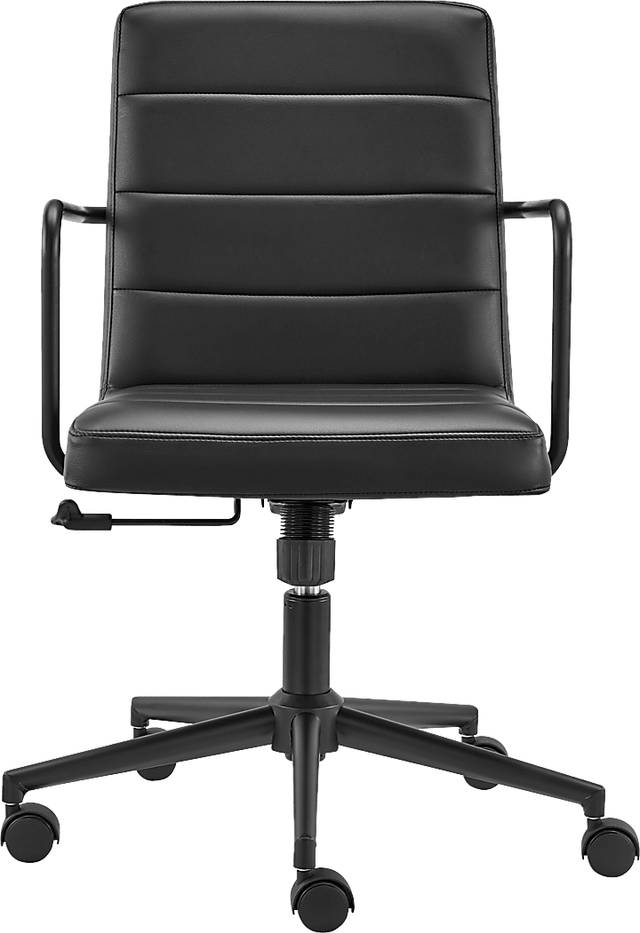 Houkom Black Office Chair - Thumbnail - Image 2