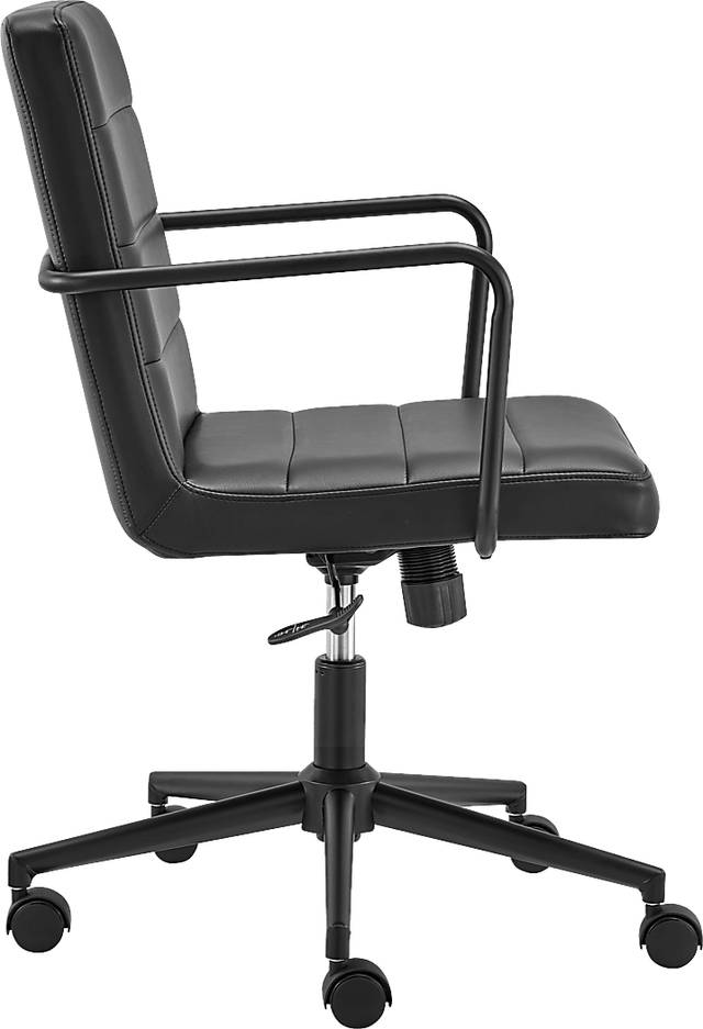 Houkom Black Office Chair - Thumbnail - Image 3