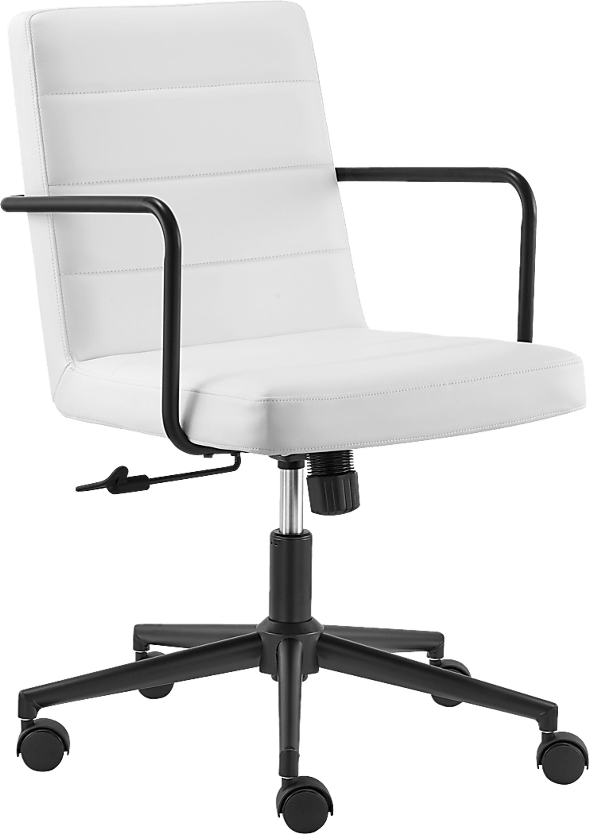 Houkom White Office Chair - Image 1