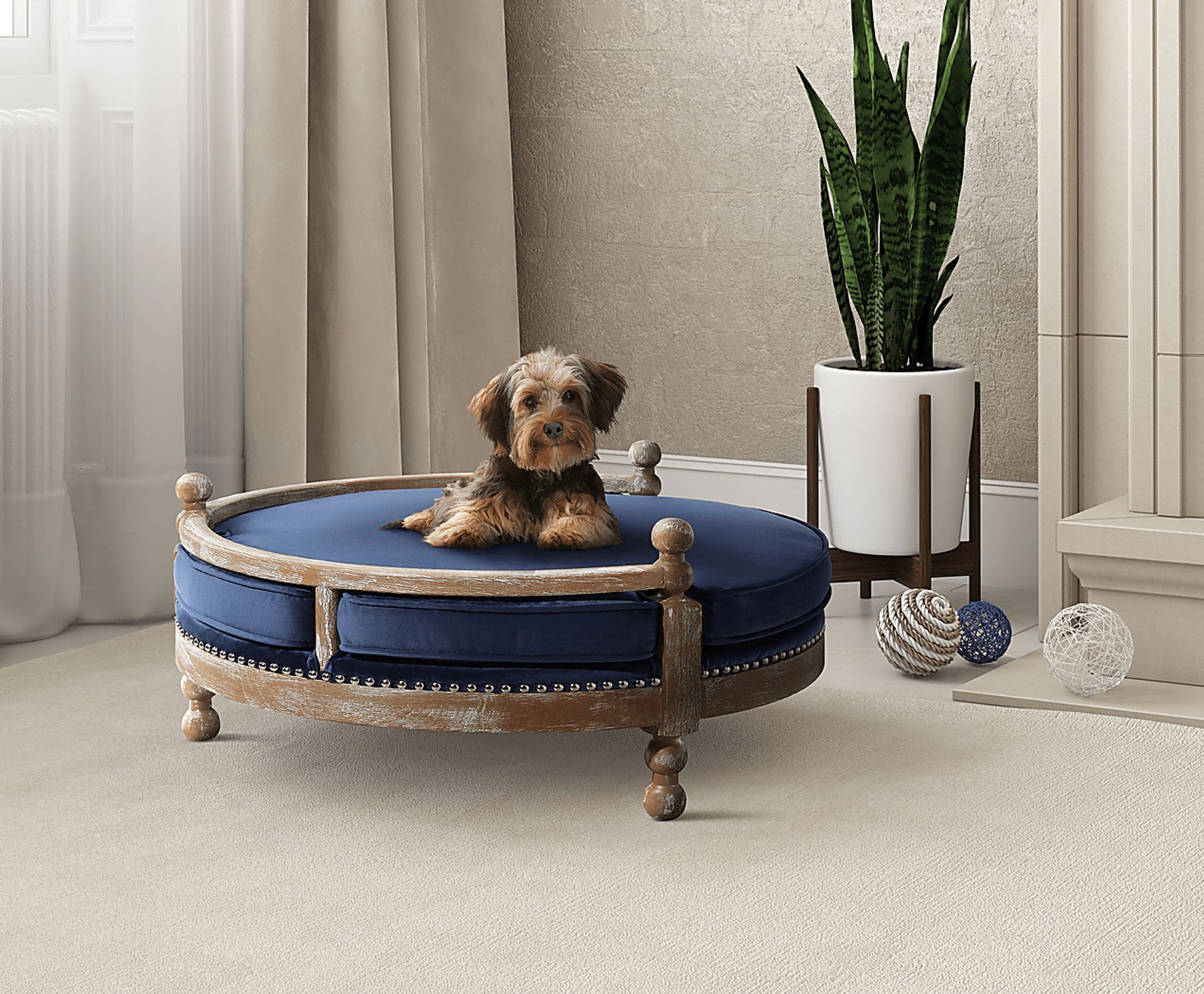 Hound Navy Pet Bed - Image 2