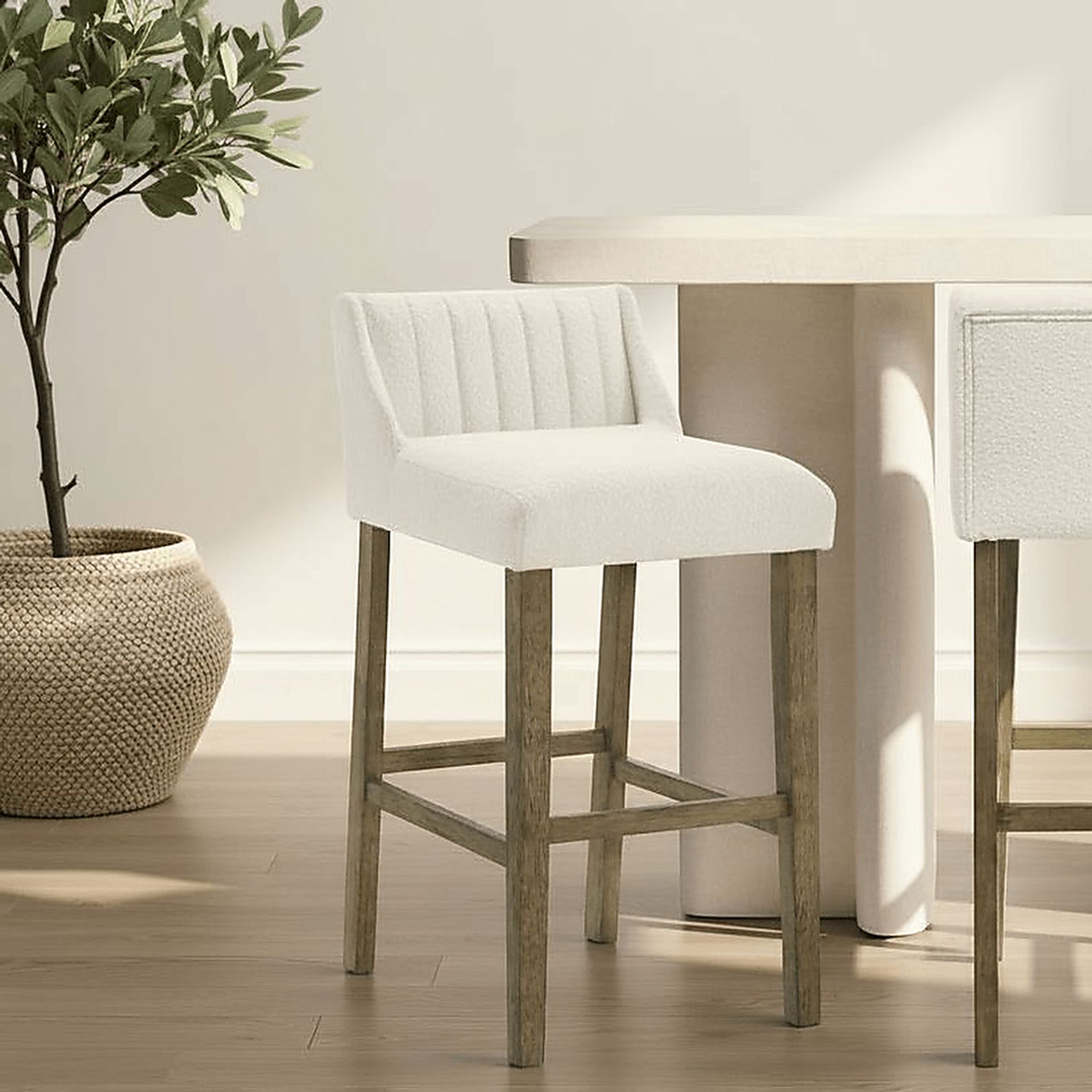 Houndgold White Barstool - Image 2