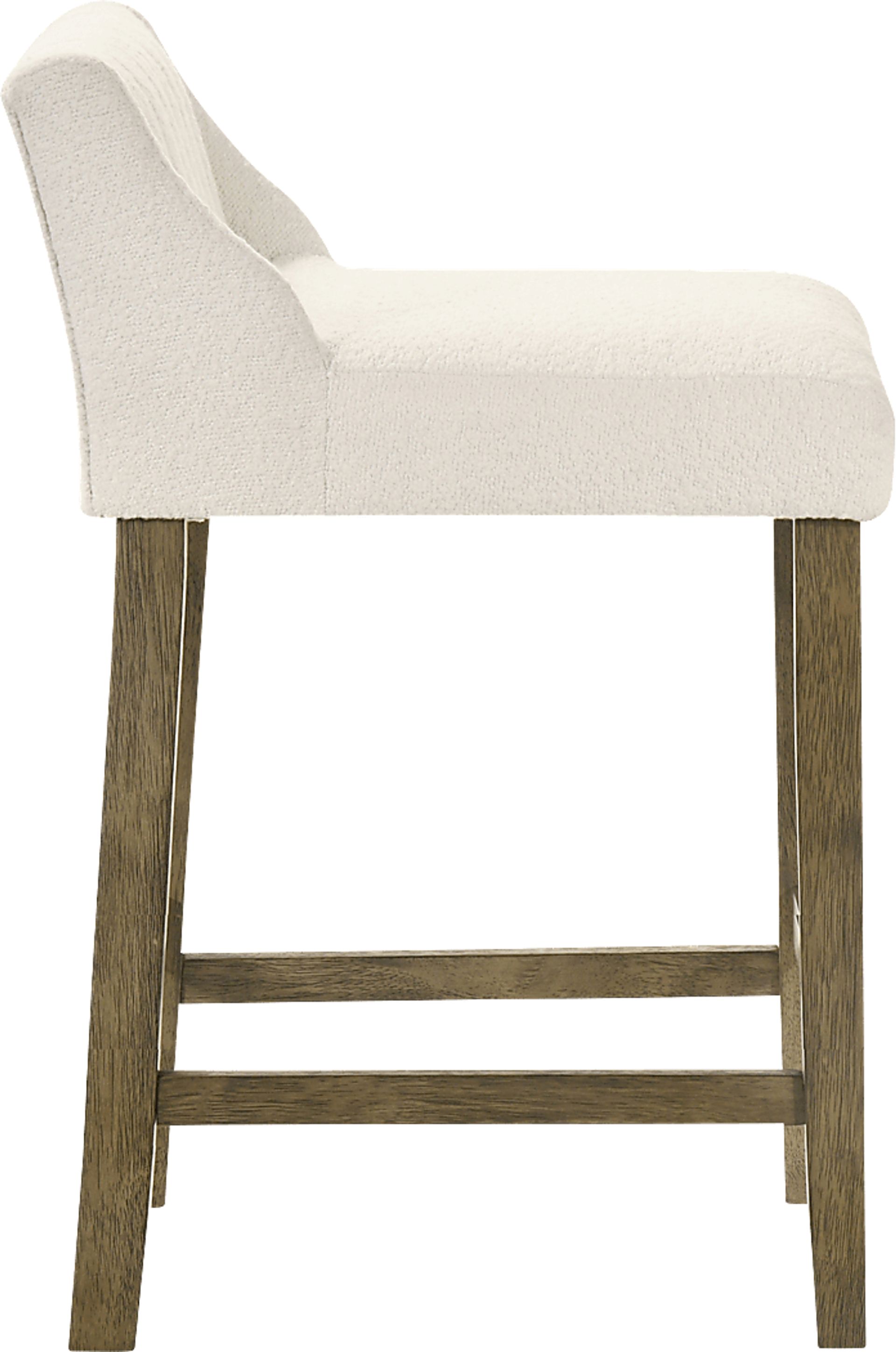 Houndgold White Counter Height Stool - Image 3