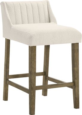 Houndgold White Counter Height Stool