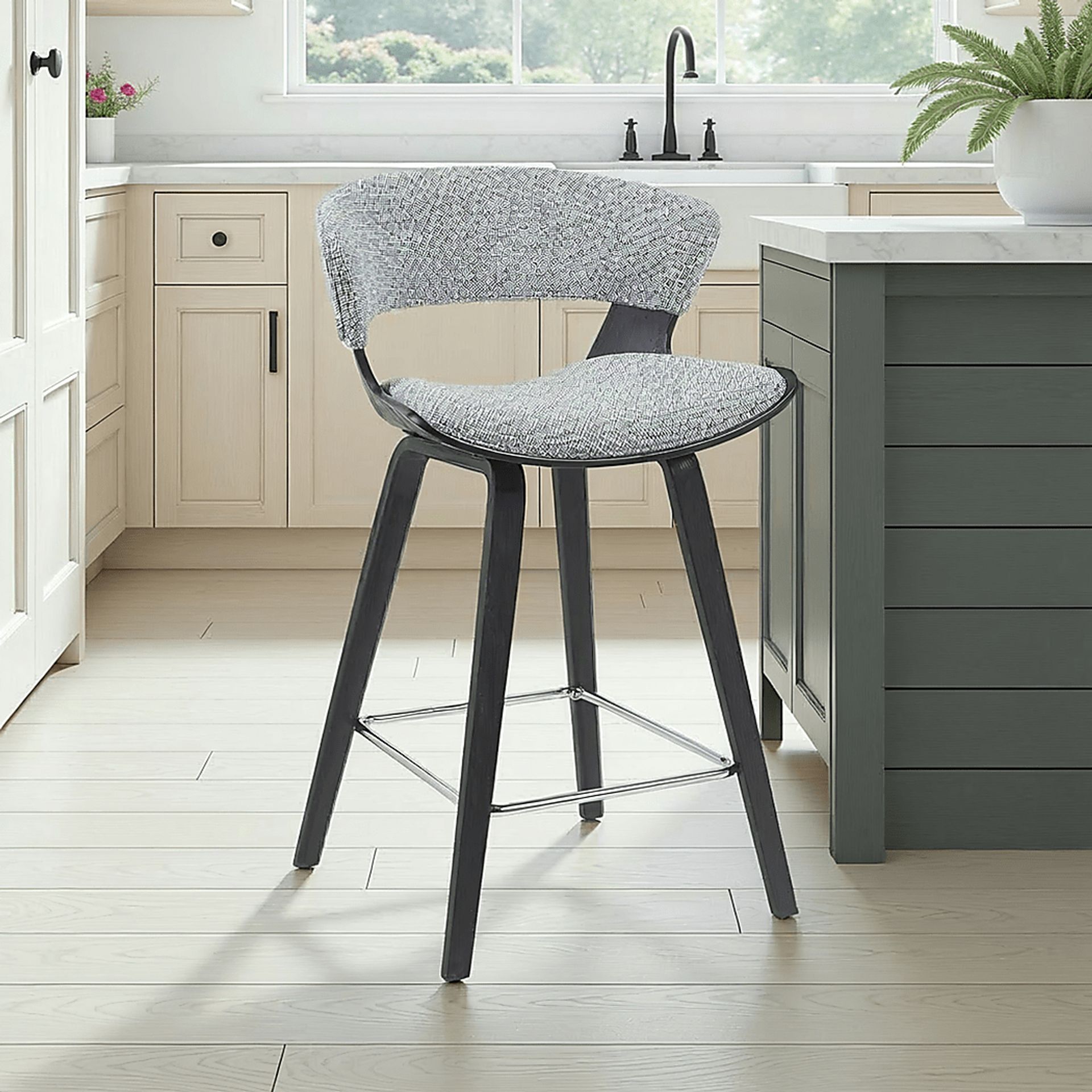Houndstar I Gray Counter Height Stool - Image 2
