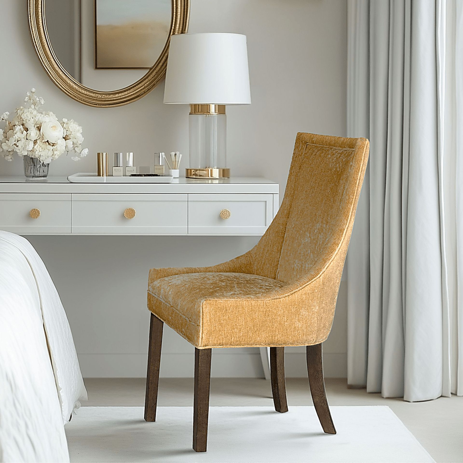Houndsun Gold Dining Chair, Set of 2 - Image 4