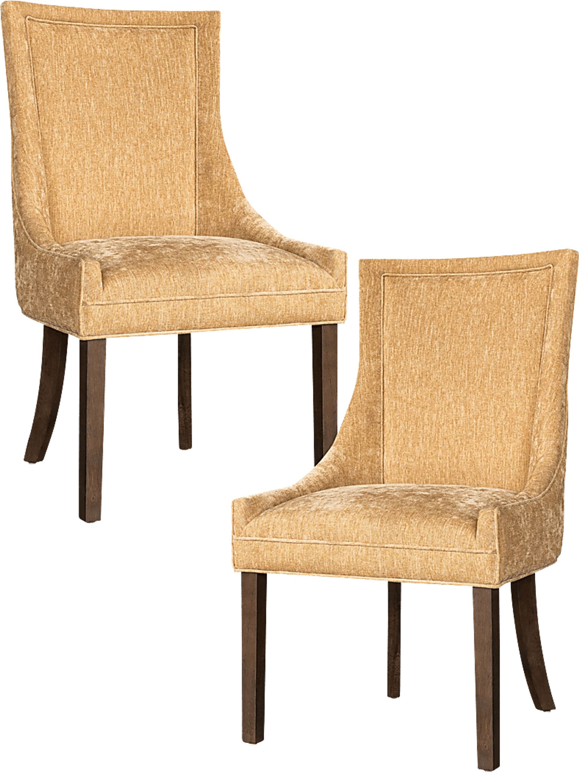 Houndsun Gold Dining Chair, Set of 2 - Image 1
