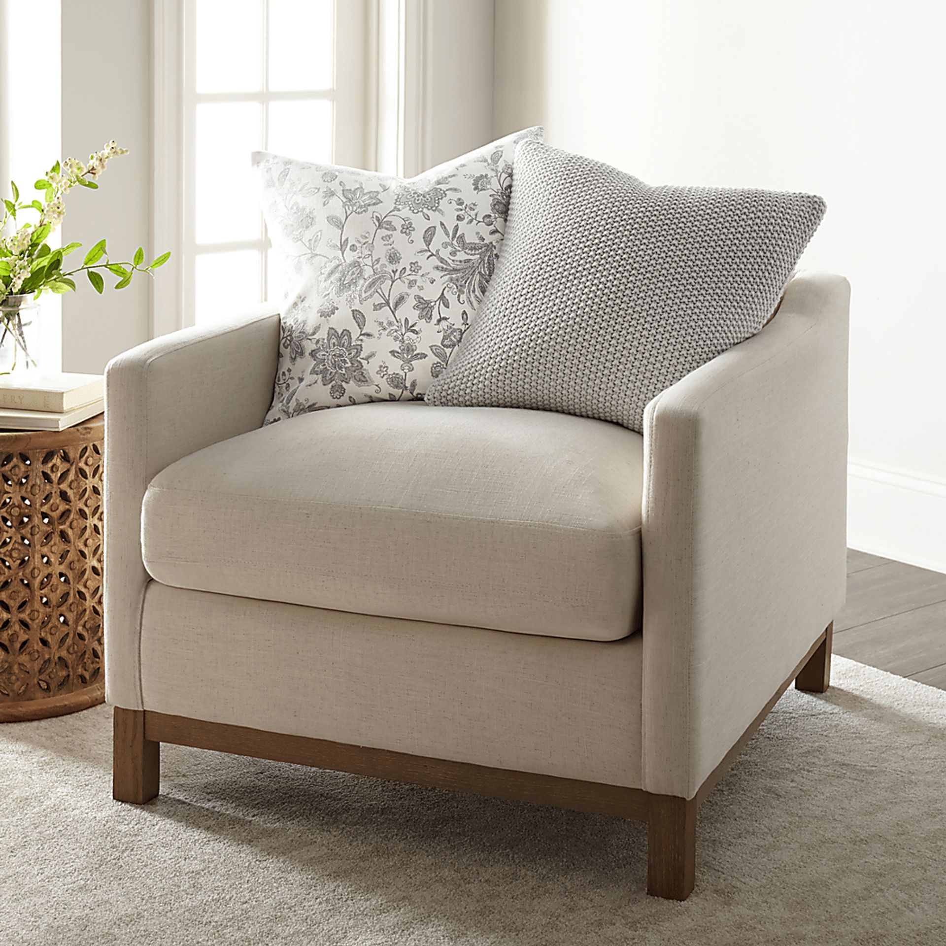 Houndway Light Gray Accent Pillow Set of 2 - Image 3