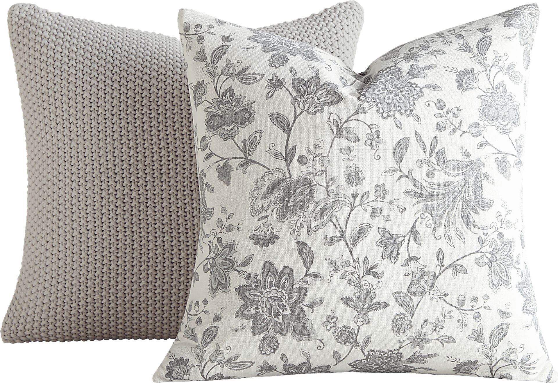 Houndway Light Gray Accent Pillow Set of 2 - Image 1