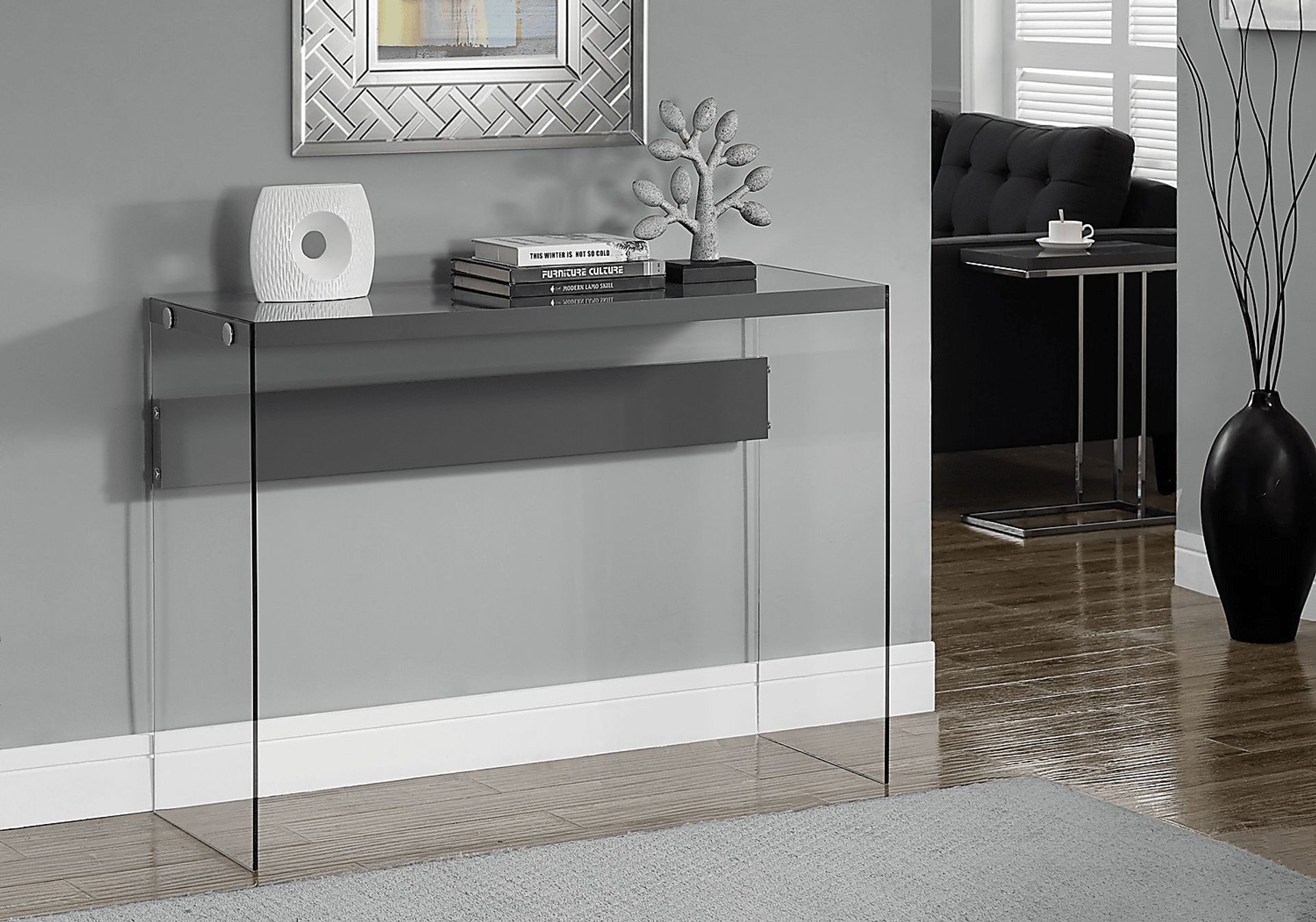 Housely Gray Console Table - Image 2