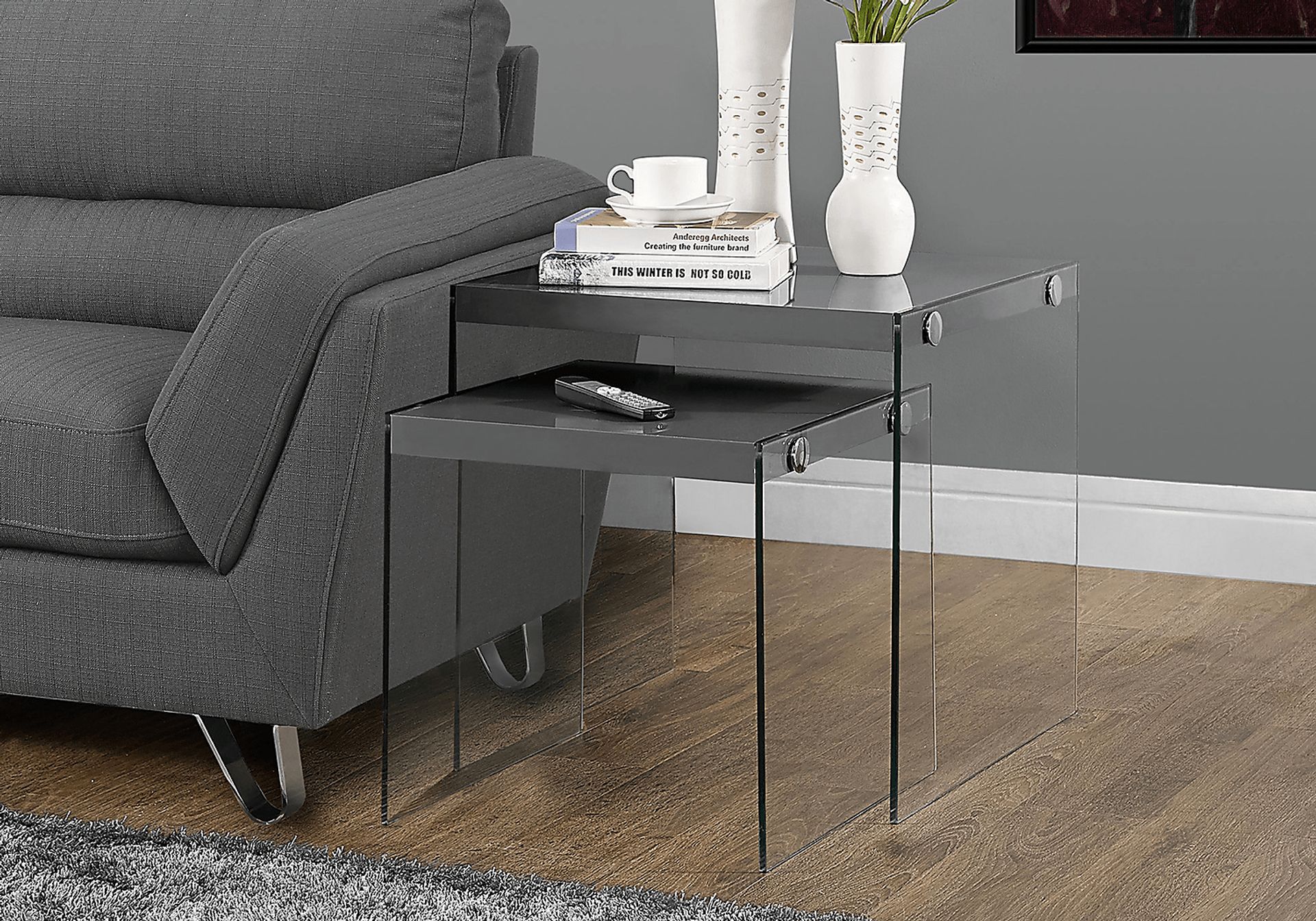 Housely Gray Nesting Tables - Image 2