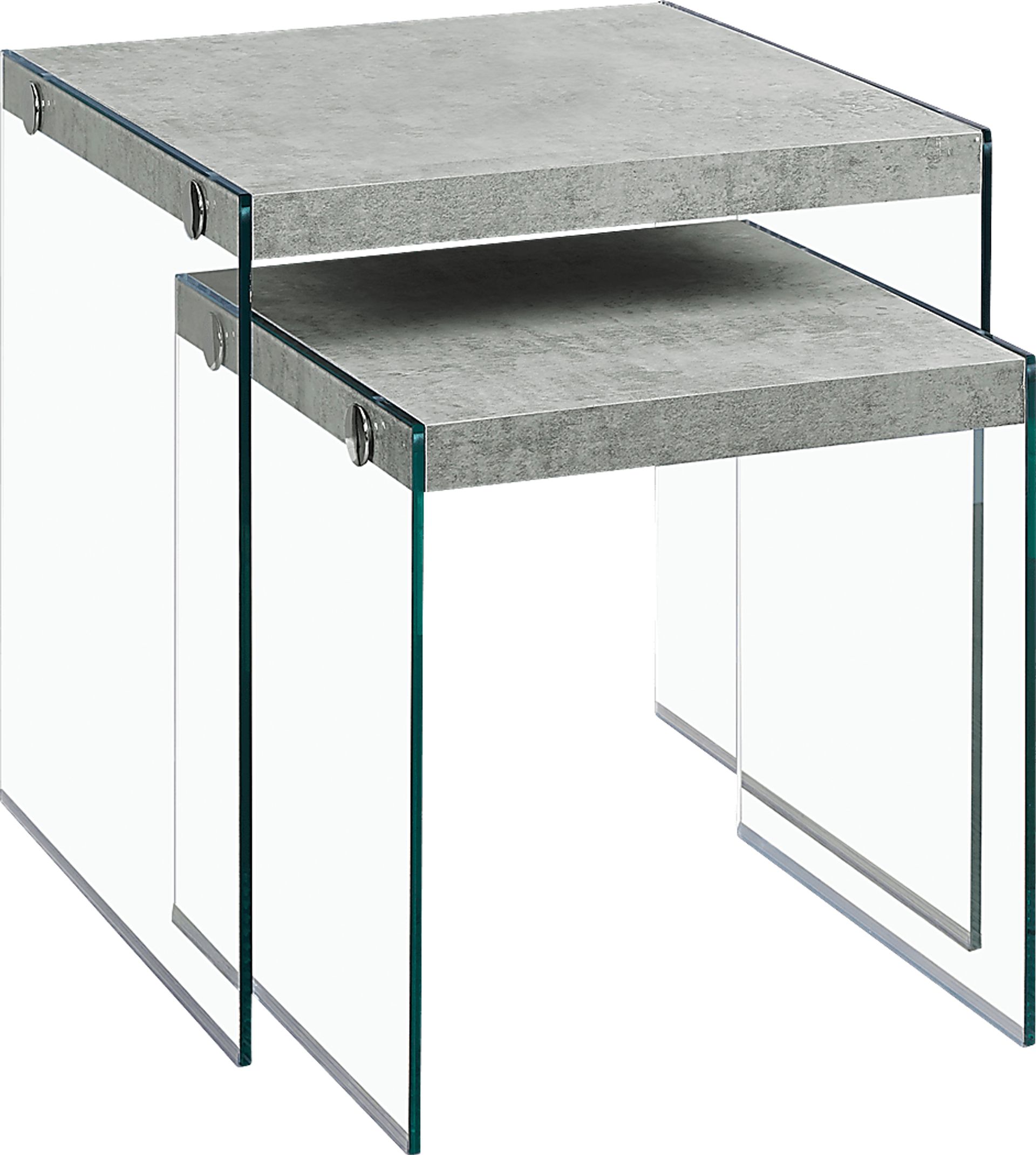 Housely Gray Set of 2 Nesting Tables - Image 1