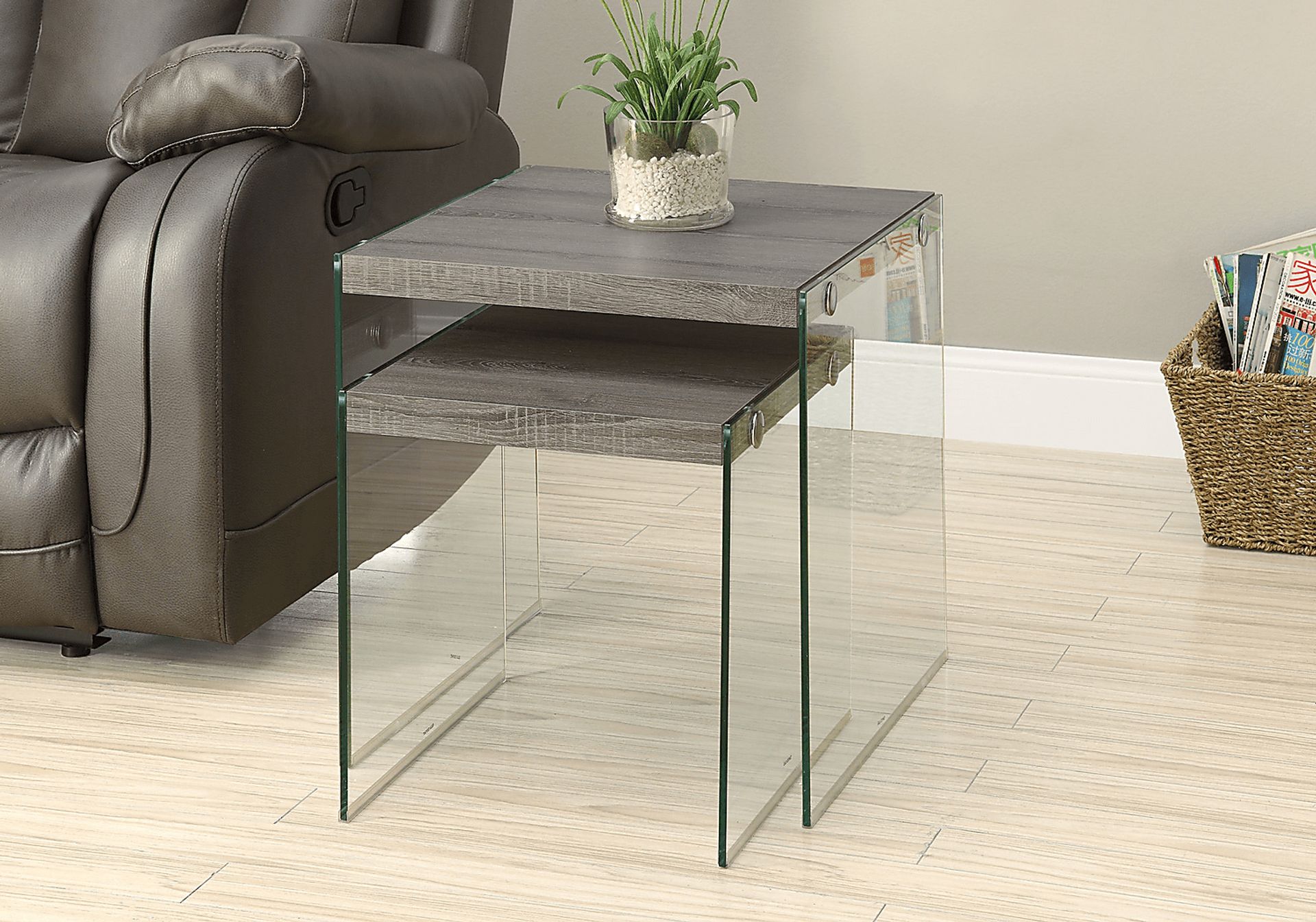 Housely Taupe Nesting Tables - Image 2