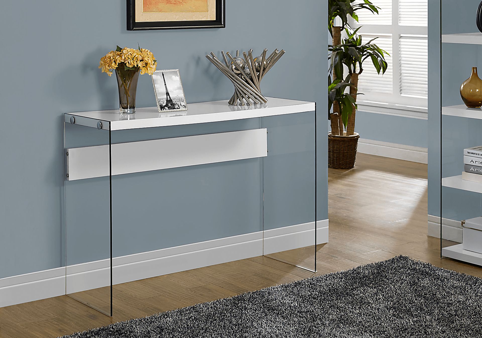 Housely White Console Table - Image 2