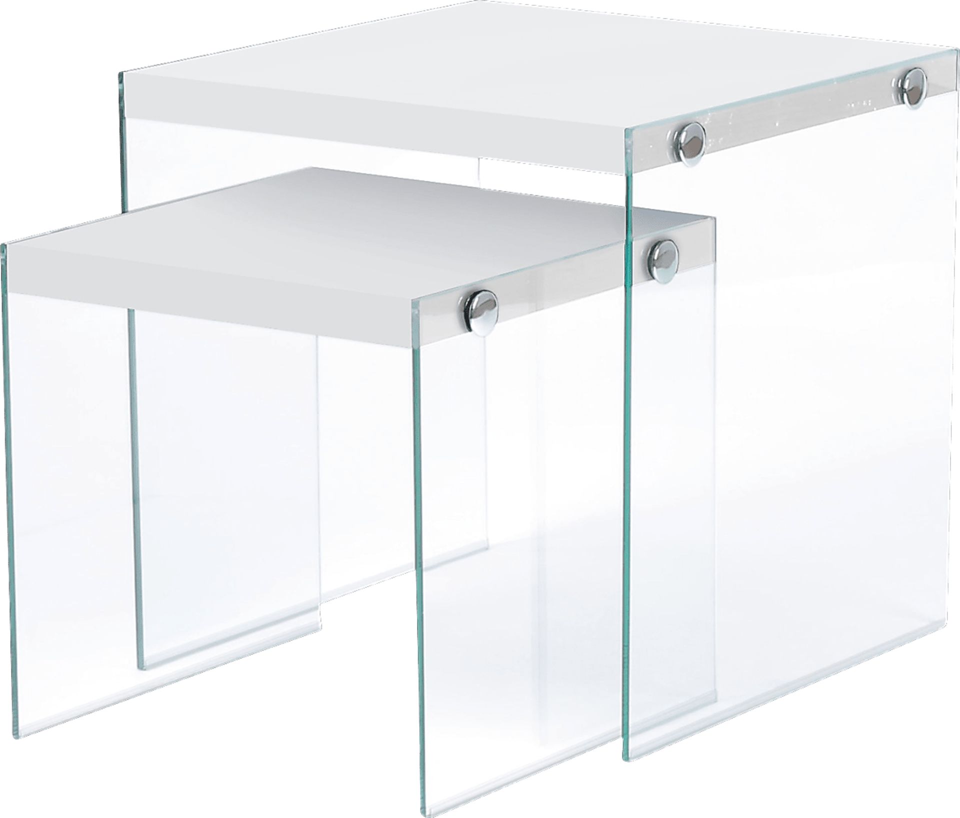 Housely White Nesting Tables - Image 1