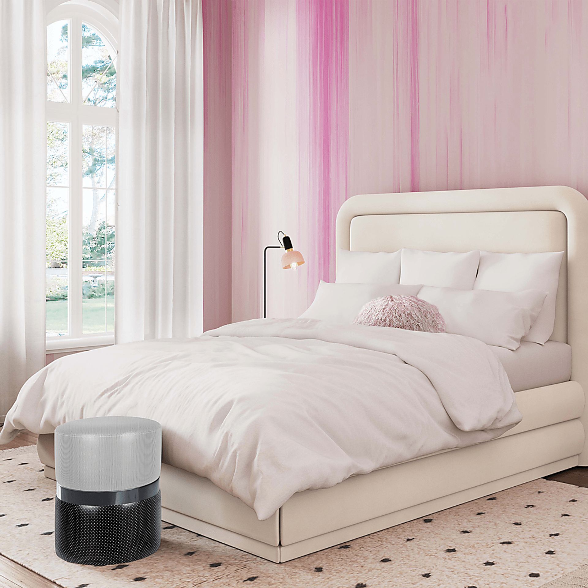 Housley Black Ottoman - Image 2