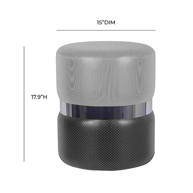 Housley Black Ottoman - Thumbnail - Image 7