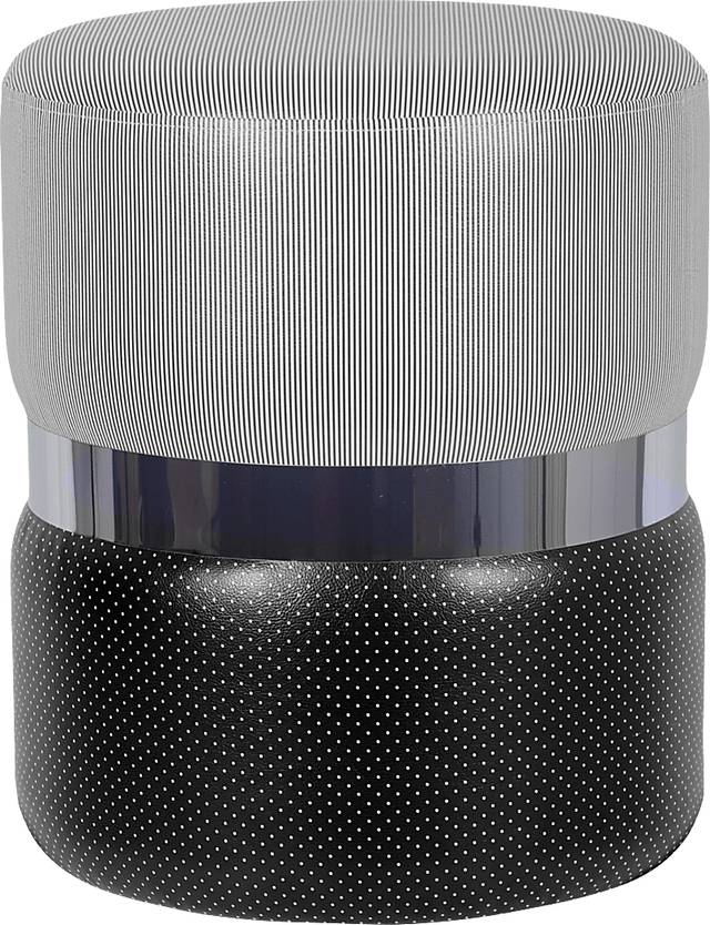 Housley Black Ottoman - Thumbnail - Image 1