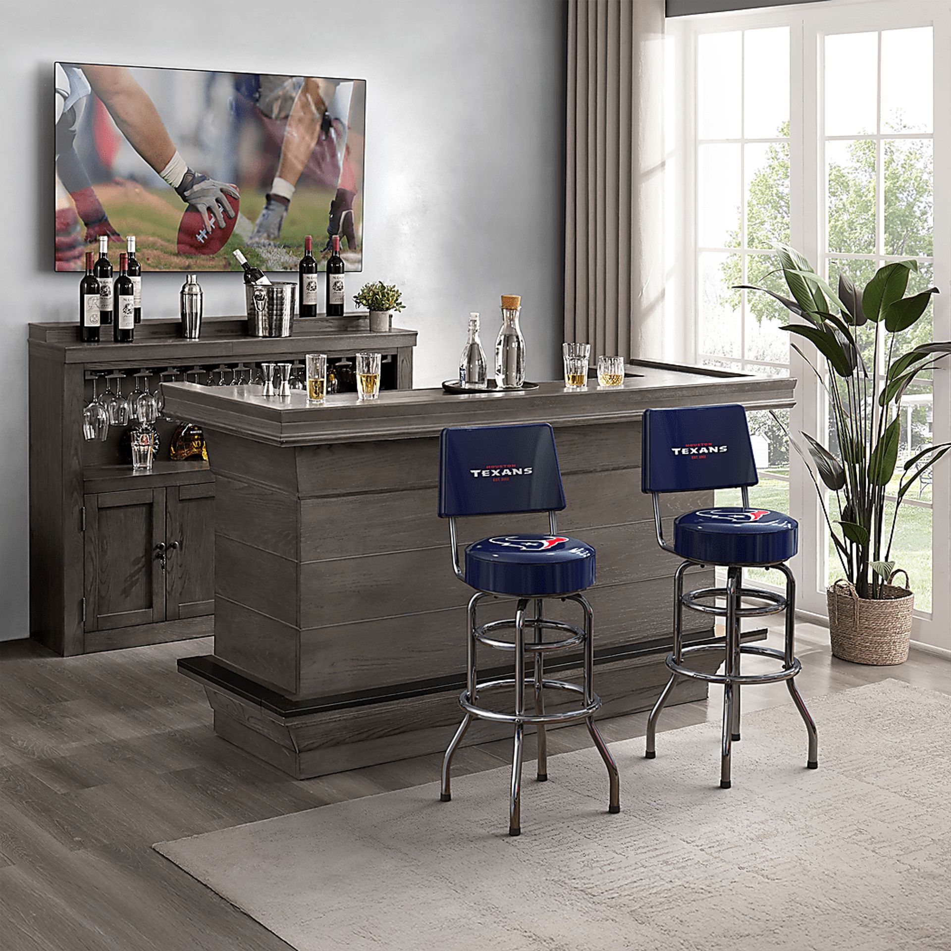 Houston Texans Blue Barstool - Image 2