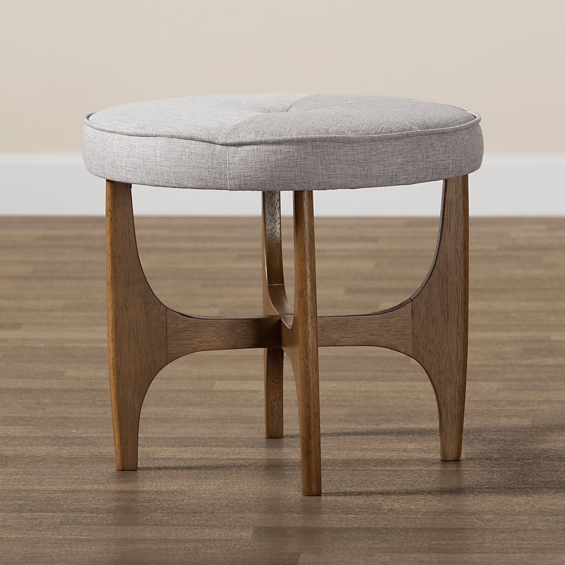 Hovendon Light Gray Ottoman - Image 3