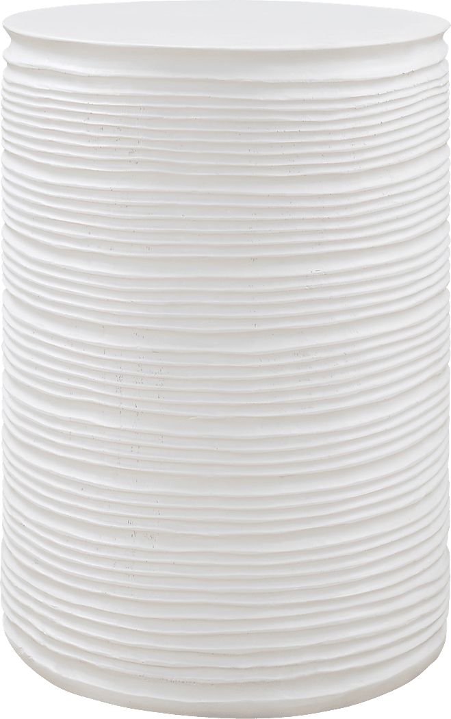 Hovu White Accent Table